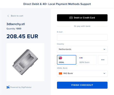 Easily offer payment terms and payment method flexibility to your customers